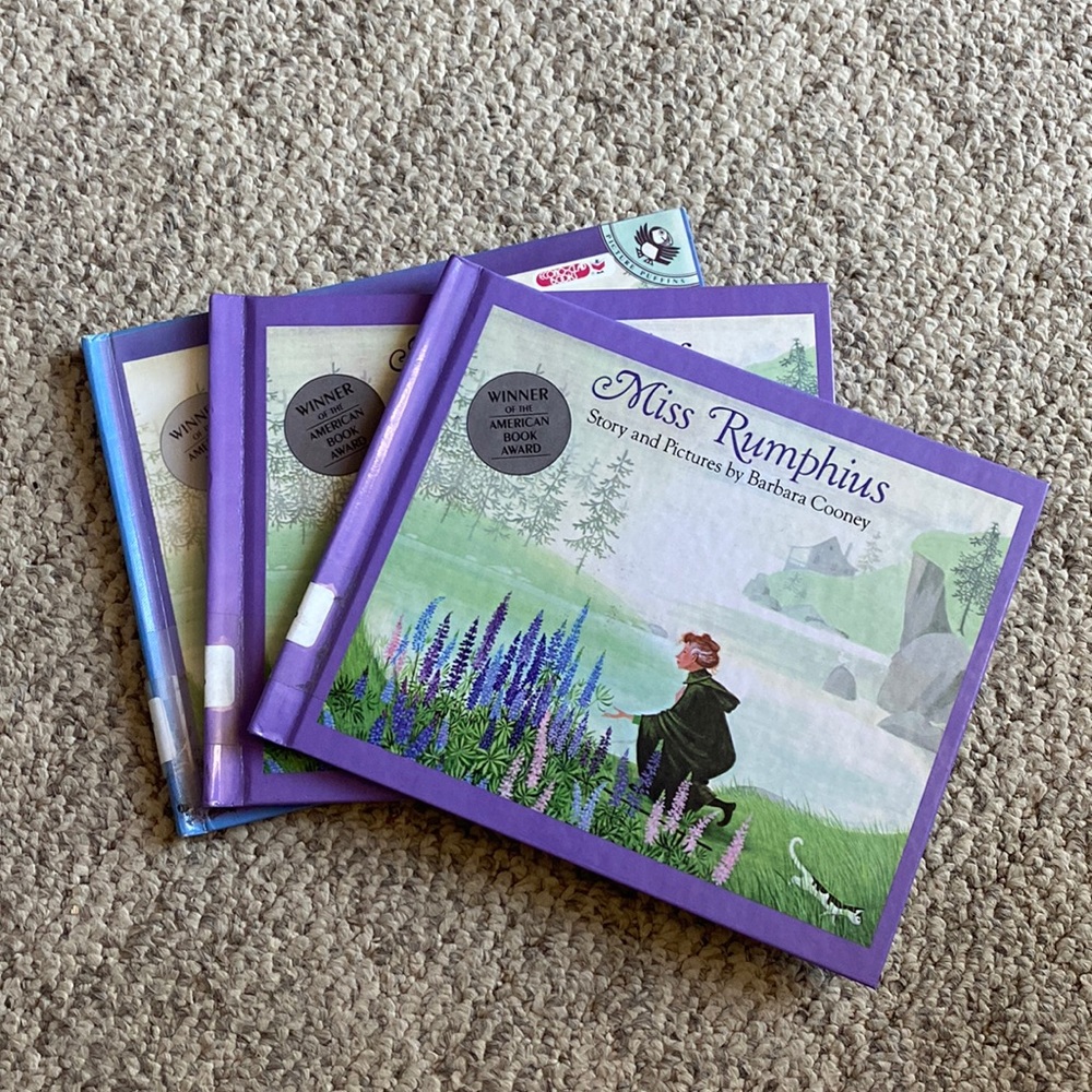 5 book set of Miss Rumphius by Barbara Cooney